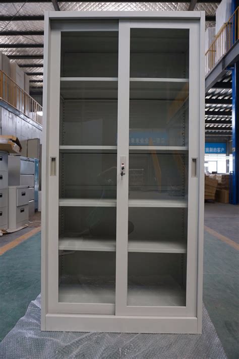 steel and glass cabinet doors|steel cabinet with sliding doors.